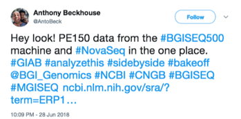 BGISEQ Tweet