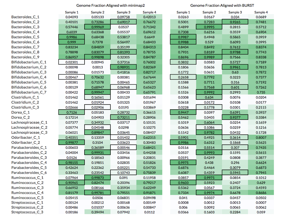 Genome Fraction Aligned