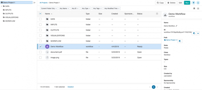 Project Info Panel