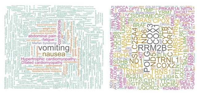 Genomics Info Word Cloud