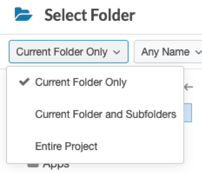 Platform Folder Selection
