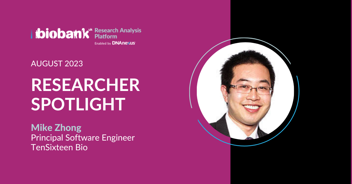 August 2023 Researcher Spotlight: Mike Zhong