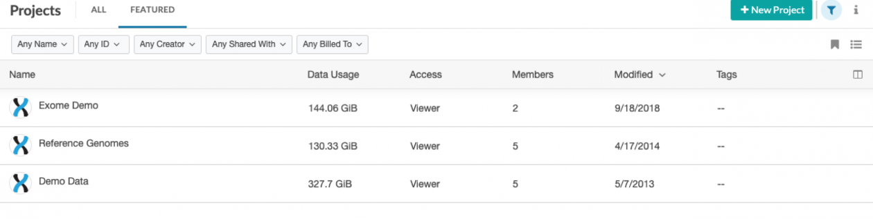 DNAnexus Navigation and UI Changes - Inside DNAnexus