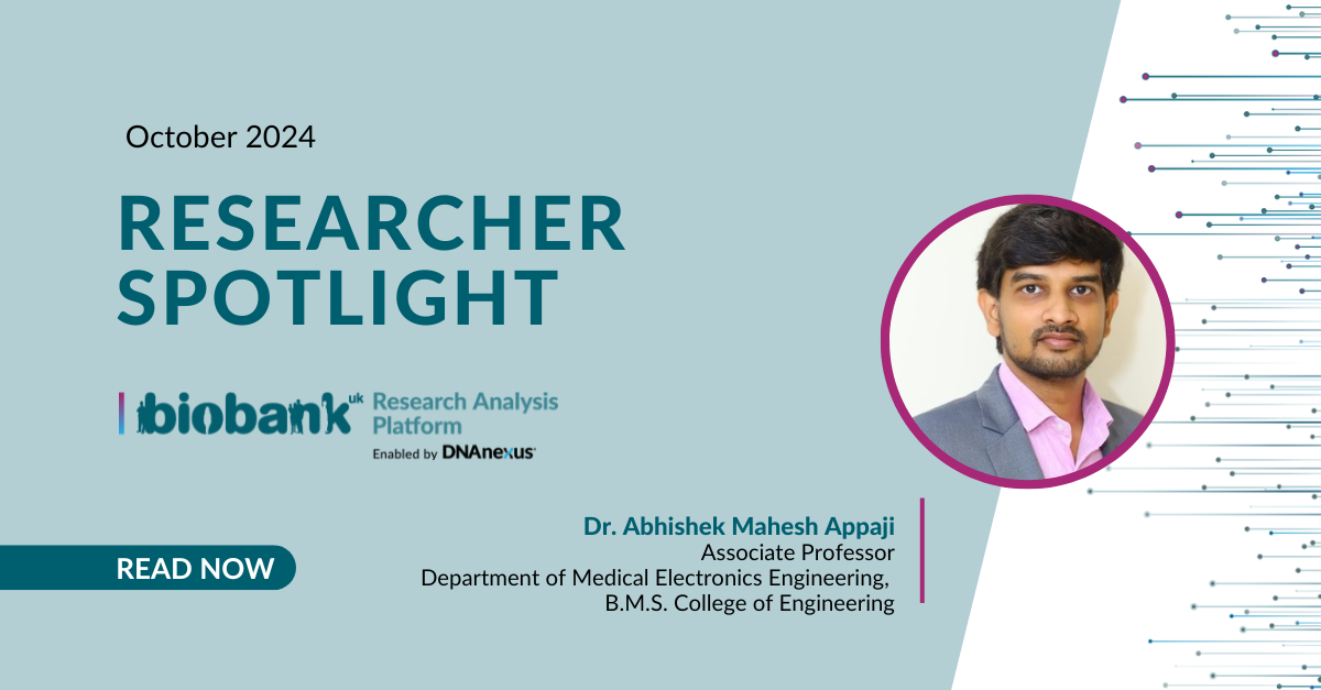 UKB-RAP Researcher Spotlight October 2024: Dr. Abhishek Mahesh Appaji